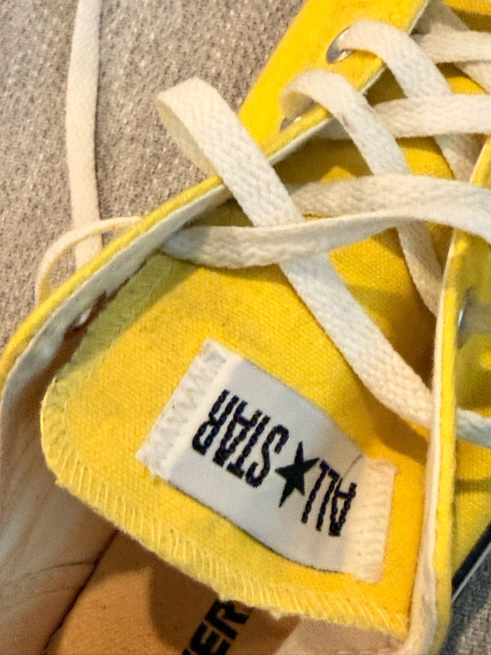 Converse Yellow Canvas Low-Top Sneakers - Picture 5 of 7